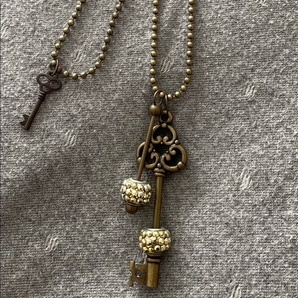 2 key necklaces